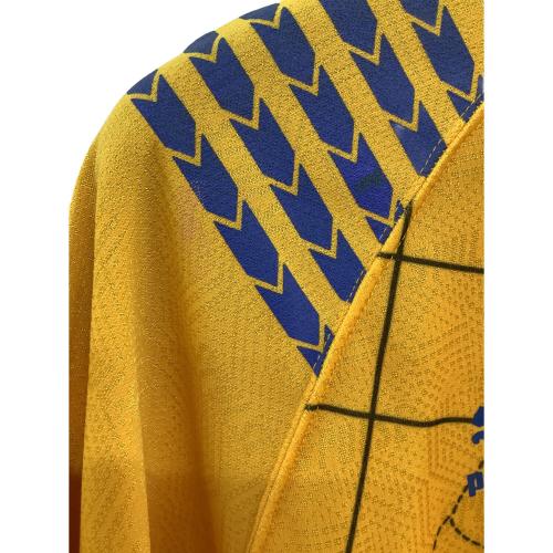 清水エスパルス (シミズエスパルス) 【5】1992シーズン・ホーム・長袖・カップ戦仕様 サッカーユニフォーム イエロー SIZE XO(3L相当)