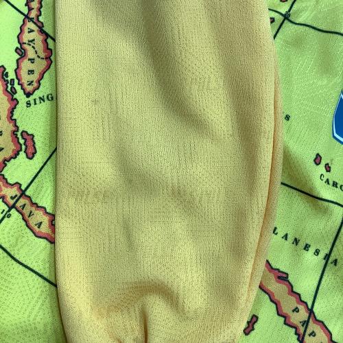 清水エスパルス (シミズエスパルス) 【5】1992シーズン・ホーム・長袖・カップ戦仕様 サッカーユニフォーム イエロー SIZE XO(3L相当)