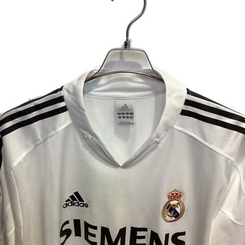 レアル・マドリード 04-05シーズン・ホーム・長袖 サッカーユニフォーム 183934 ホワイト・CLパッチ付 SIZE 4XO