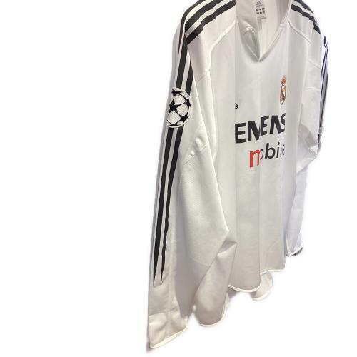 レアル・マドリード 04-05シーズン・ホーム・長袖 サッカーユニフォーム 183934 ホワイト・CLパッチ付 SIZE 4XO