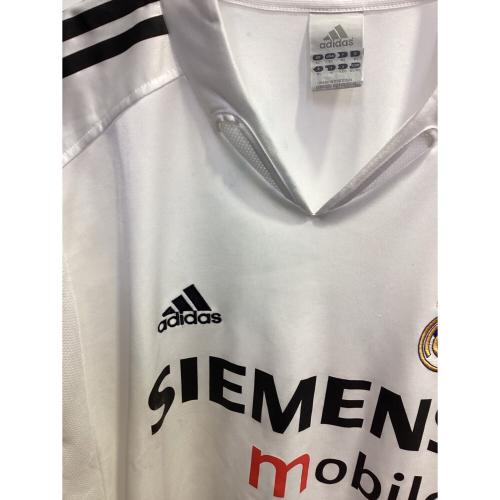 レアル・マドリード 04-05シーズン・ホーム・長袖 サッカーユニフォーム 183934 ホワイト・CLパッチ付 SIZE 4XO