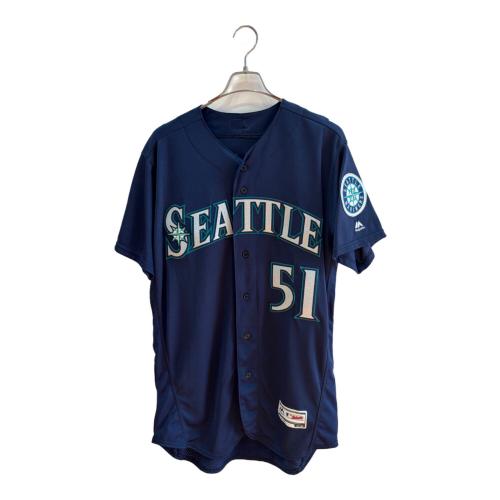 シアトル・マリナーズ (シアトルマリナーズ) 【1】イチロー・ビジター 応援グッズ MJCL07 USA製 SIZE 44 ネイビー