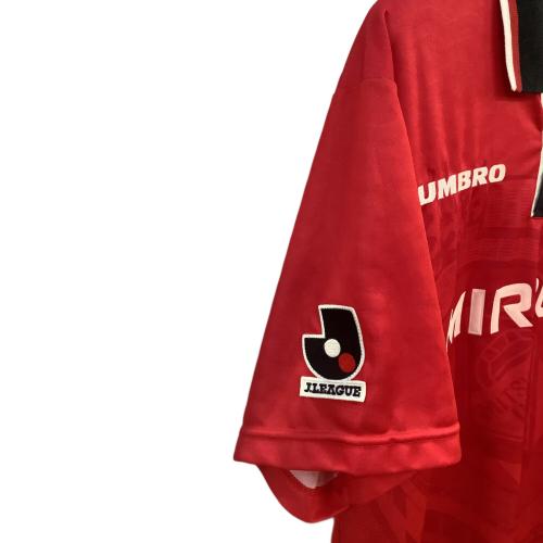 浦和レッズ (ウラワレッズ) 1997シーズン・ホーム サッカーユニフォーム レッド SIZE L