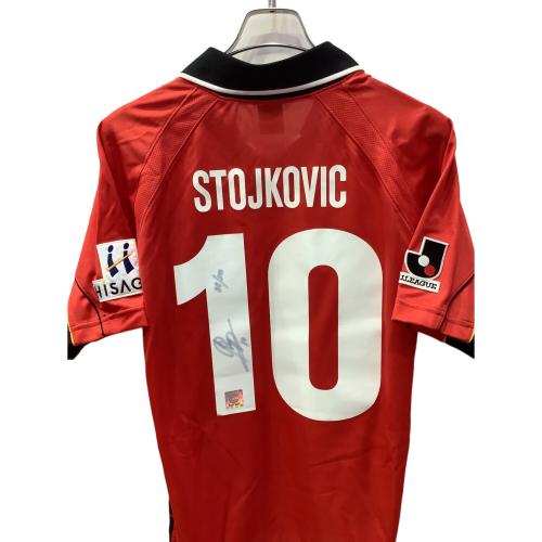 名古屋グランパス (ナゴヤグランパス) 【10】 ドラガン・ストイコビッチ・2001シーズン・ホーム サッカーユニフォーム QS-7480 レッド MLサイズ