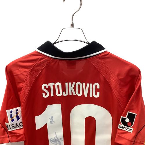 名古屋グランパス (ナゴヤグランパス) 【10】 ドラガン・ストイコビッチ・2001シーズン・ホーム サッカーユニフォーム QS-7480 レッド MLサイズ