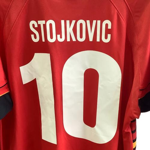 名古屋グランパス (ナゴヤグランパス) 【10】ドラガン・ストイコビッチ・01-02シーズン・ホーム サッカーユニフォーム QS-7467 レッドxブラック SIZE O-XO