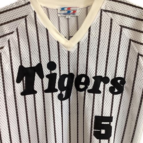 阪神タイガース (ハンシンタイガース) 【5】新庄剛・ホーム 応援グッズ Lサイズ ホワイト×ブラック