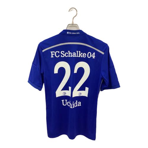 シャルケ04 【22】内田篤人・14-15シーズン・ホーム サッカーユニフォーム D88444 ブルー SIZE XL