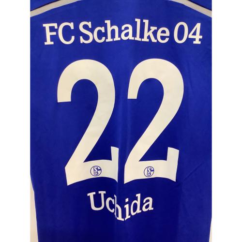 シャルケ04 【22】内田篤人・14-15シーズン・ホーム サッカーユニフォーム D88444 ブルー SIZE XL