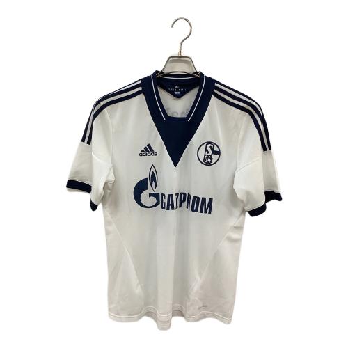 シャルケ04 【22】内田篤人・13-14シーズン・アウェイ サッカーユニフォーム Z26020 ホワイトxネイビー SIZE O(XL相当)