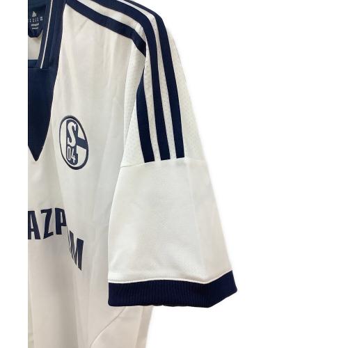 シャルケ04 【22】内田篤人・13-14シーズン・アウェイ サッカーユニフォーム Z26020 ホワイトxネイビー SIZE O(XL相当)