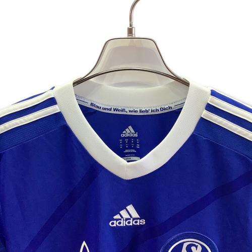 シャルケ04 【22】内田篤人・12-13シーズン・ホーム・長袖 サッカーユニフォーム X49511 ブルー SIZE O(XL相当)