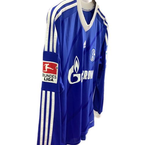 シャルケ04 【22】内田篤人・12-13シーズン・ホーム・長袖 サッカーユニフォーム X49511 ブルー SIZE O(XL相当)