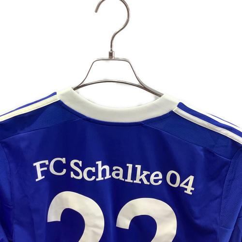 シャルケ04 【22】内田篤人・12-13シーズン・ホーム・長袖 サッカーユニフォーム X49511 ブルー SIZE O(XL相当)