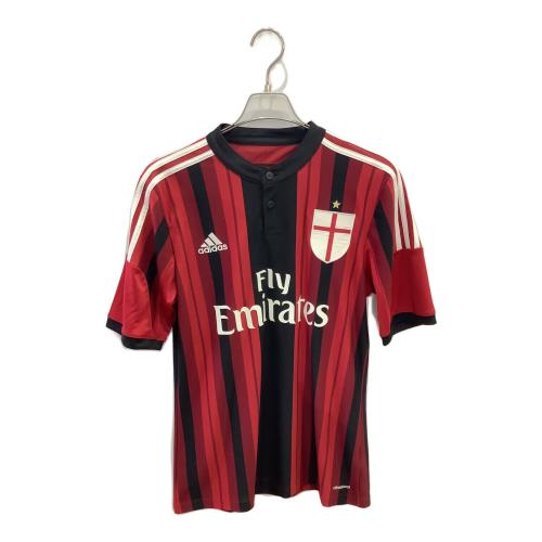 ACミラン (エーシーミラン) 【10】本田圭佑・14-15シーズン・ホーム サッカーユニフォーム D87224 レッドxブラック SIZE O(XL相当)