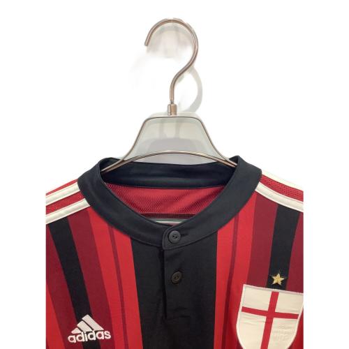 ACミラン (エーシーミラン) 【10】本田圭佑・14-15シーズン・ホーム サッカーユニフォーム D87224 レッドxブラック SIZE O(XL相当)