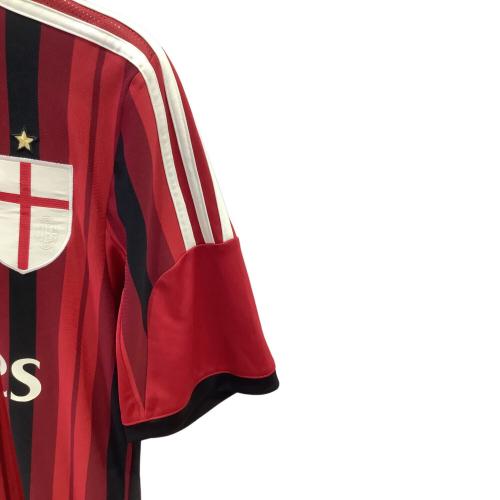 ACミラン (エーシーミラン) 【10】本田圭佑・14-15シーズン・ホーム サッカーユニフォーム D87224 レッドxブラック SIZE O(XL相当)