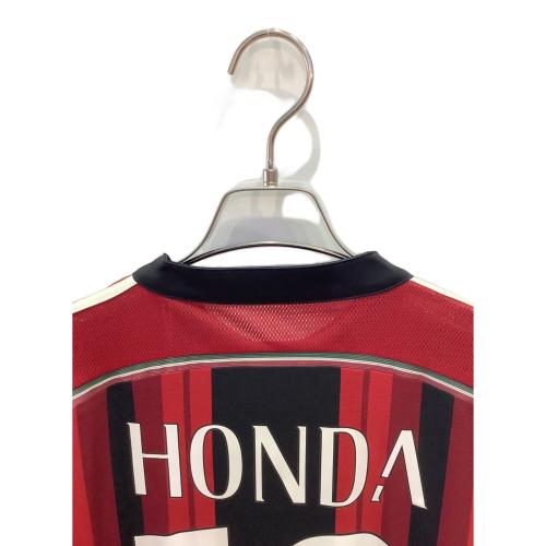 ACミラン (エーシーミラン) 【10】本田圭佑・14-15シーズン・ホーム サッカーユニフォーム D87224 レッドxブラック SIZE O(XL相当)