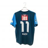 横浜FC (ヨコハマエフシー) 【11】三浦知良・2015シーズン・ホーム サッカーユニフォーム YSJ15001 スカイブルーxネイビー SIZE O(XL相当)