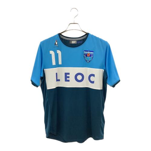 横浜FC (ヨコハマエフシー) 【11】三浦知良・2015シーズン・ホーム サッカーユニフォーム YSJ15001 スカイブルーxネイビー SIZE O(XL相当)