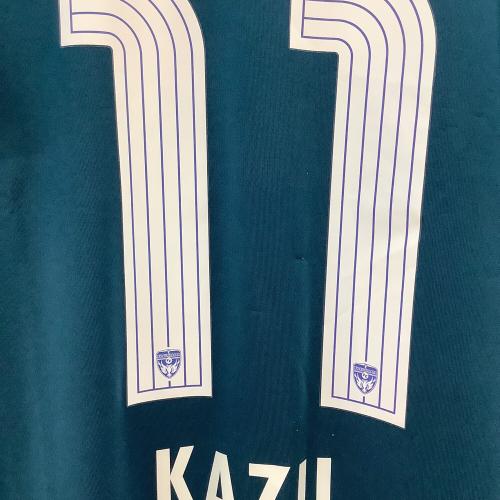 横浜FC (ヨコハマエフシー) 【11】三浦知良・2015シーズン・ホーム サッカーユニフォーム YSJ15001 スカイブルーxネイビー SIZE O(XL相当)