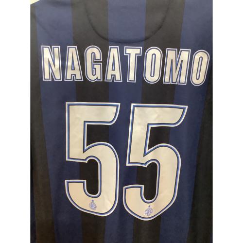 インテルナツィオナーレ・ミラノ 【55】長友佑都・13-14シーズン・ホーム サッカーユニフォーム 532844-411 ネイビーxブラック SIZE L