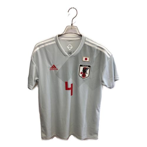 日本代表 (ニホンダイヒョウ) 【4】本田圭介・2018シーズン・アウェイ サッカーユニフォーム BR3627 グレー SIZE O(XL相当)