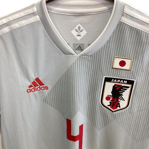 日本代表 (ニホンダイヒョウ) 【4】本田圭介・2018シーズン・アウェイ サッカーユニフォーム BR3627 グレー SIZE O(XL相当)