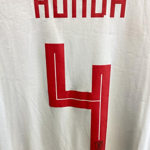 日本代表 (ニホンダイヒョウ) 【4】本田圭介・2018シーズン・アウェイ サッカーユニフォーム BR3627 グレー SIZE O(XL相当)