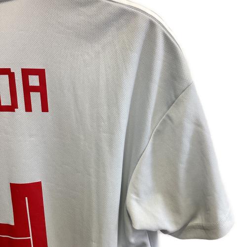 日本代表 (ニホンダイヒョウ) 【4】本田圭介・2018シーズン・アウェイ サッカーユニフォーム BR3627 グレー SIZE O(XL相当)