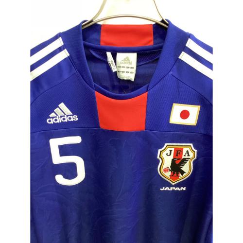 日本代表 【5】長友佑都・10-11シーズン・ホーム サッカーユニフォーム P67397 ブルー SIZE L