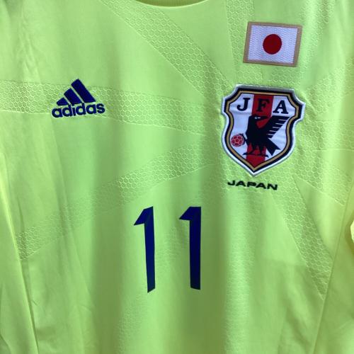 日本代表 (ニホンダイヒョウ) 【11】柿谷 曜一朗・14-15シーズン・アウェイ サッカーユニフォーム G74549 イエロー SIZE O(XL相当)