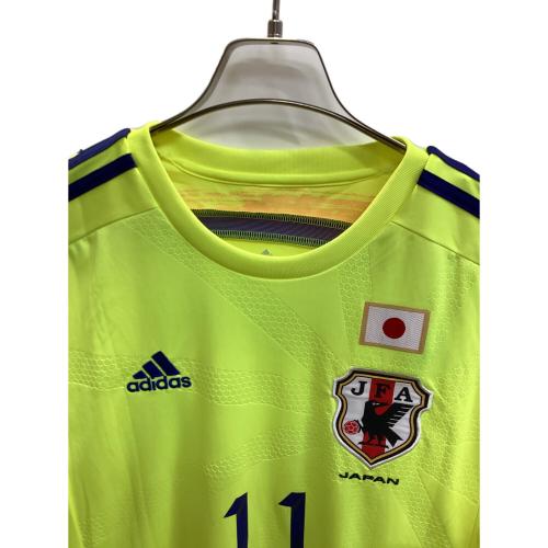 日本代表 (ニホンダイヒョウ) 【11】柿谷 曜一朗・14-15シーズン・アウェイ サッカーユニフォーム G74549 イエロー SIZE O(XL相当)