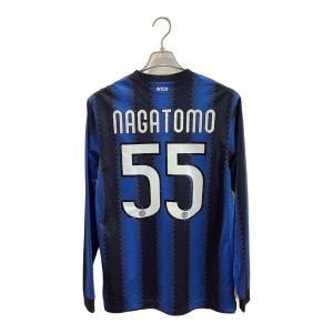 インテルナツィオナーレ・ミラノ 【55】長友佑都・10-11シーズン・ホーム・長袖 サッカーユニフォーム 394150-010 ブルーxブラック SIZE M
