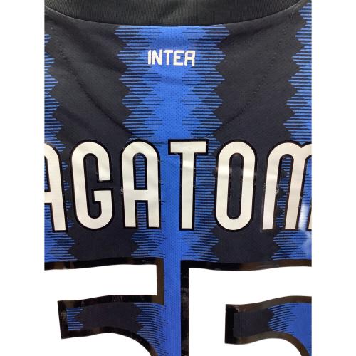 インテルナツィオナーレ・ミラノ 【55】長友佑都・10-11シーズン・ホーム・長袖 サッカーユニフォーム 394150-010 ブルーxブラック SIZE M