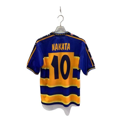 パルマAC 【10】中田英寿・01-02シーズン・ホーム サッカーユニフォーム C6-D802 ブルー×イエロー SIZE S