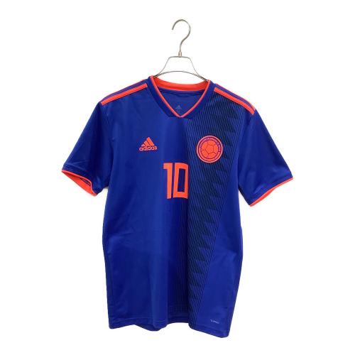 コロンビア代表 (コロンビアダイヒョウ) 【10】ハメス・ロドリゲス・2018シーズン・アウェイ サッカーユニフォーム CW1562 ブルーxオレンジ SIZE O(XL相当)