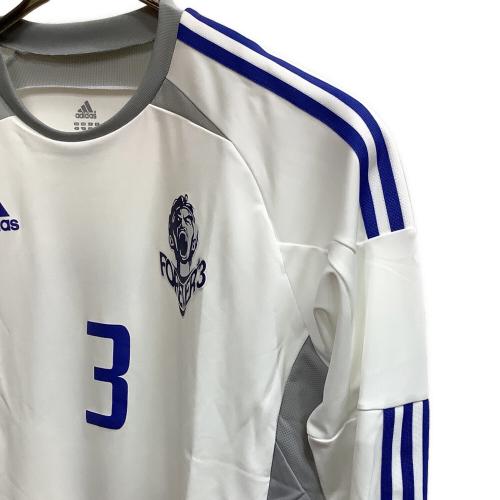 adidas (アディダス) 【3】松田直樹・メモリアルユニフォーム サッカーユニフォーム ホワイトxブルー SIZE L