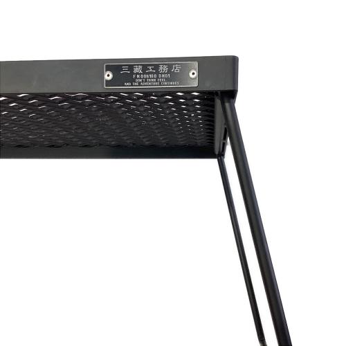 サンゾー工務店 (サンゾーコウムテン) アウトドアテーブル 665mm×395mm×290mm ブラック IRON TABLE
