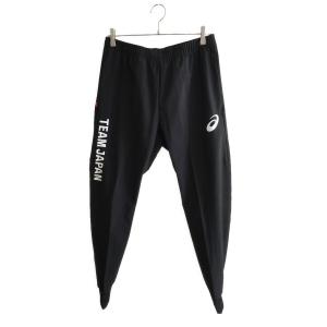 asics (アシックス) ジャージボトム 2033B846 ポディウムパンツ TEAM JAPANパリ2024オフィシャルスポーツウェア メンズ SIZE L ブラック