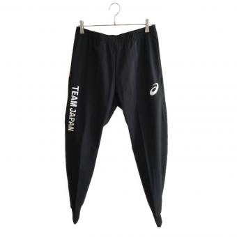asics (アシックス) ジャージボトム 2033B846 ポディウムパンツ TEAM JAPANパリ2024オフィシャルスポーツウェア メンズ SIZE L ブラック