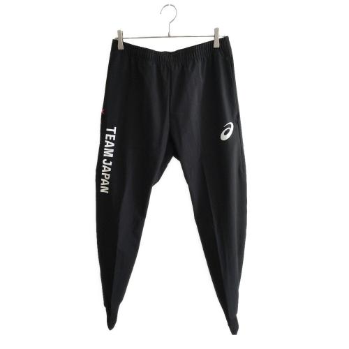 asics (アシックス) ジャージボトム 2033B846 ポディウムパンツ TEAM JAPANパリ2024オフィシャルスポーツウェア メンズ SIZE L ブラック