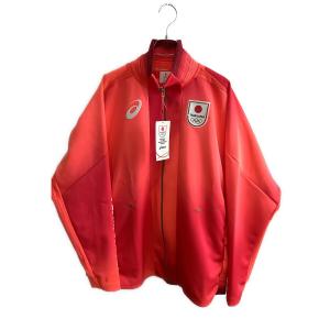 asics (アシックス) ジャージトップ 2033B845 ポディウムジャケット TEAM JAPAN オフィシャルスポーツウェア メンズ SIZE L オレンジ