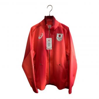 asics (アシックス) ジャージトップ 2033B845 ポディウムジャケット TEAM JAPAN オフィシャルスポーツウェア メンズ SIZE L オレンジ