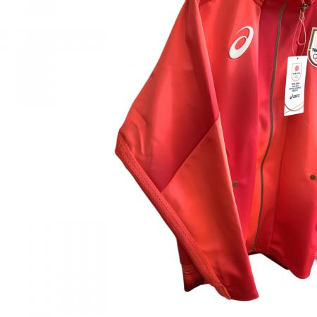 値下げしました！アシックスジャージ、ウォームアップジャケットLサイズ(新品)レッド asics (アシックス) ジャージトップ 2033B845 ポディウムジャケット