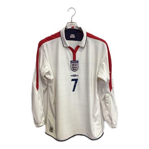 イングランド代表 (イングランドダイヒョウ) サッカーユニフォーム メンズ SIZE XL ホワイト