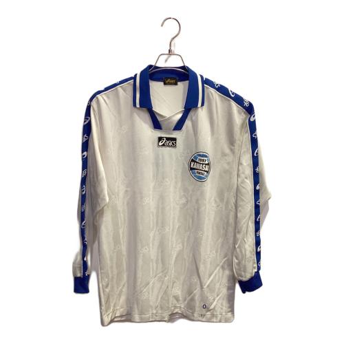 川崎フロンターレ (カワサキフロンターレ) プラクティスシャツ サポーターグッズ ホワイトxブルー・支給品 SIZE O