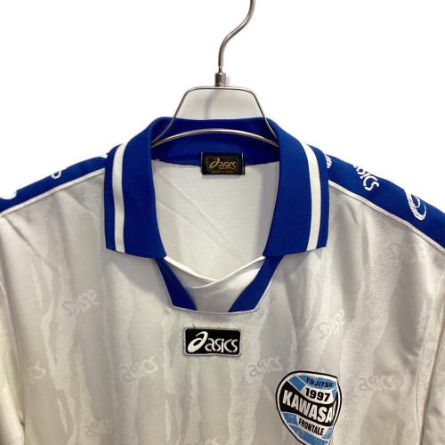 川崎フロンターレ (カワサキフロンターレ) プラクティスシャツ サポーターグッズ ホワイトxブルー・支給品 SIZE O