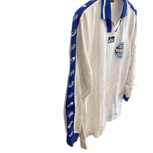 川崎フロンターレ (カワサキフロンターレ) プラクティスシャツ サポーターグッズ ホワイトxブルー・支給品 SIZE O