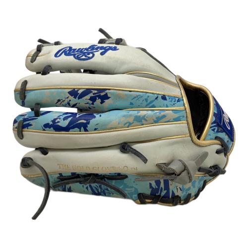RAWLINGS (ローリングス) HOH HACKS CAMO 軟式グローブ GR1HON62 SIZE 28cm ホワイトxブルー